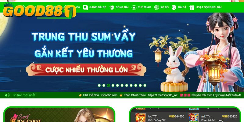 Các game cá cược trực tuyến đa dạng hiện đang có tại Good88
