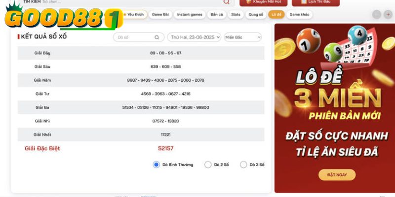 GOOD88 - Trang lô đề uy tín xứng đáng để dừng chân trải nghiệm