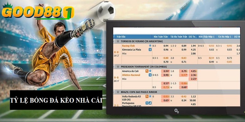 Tỷ lệ bóng đá kèo nhà cái là kèo cược được sân chơi cung cấp theo trận đấu